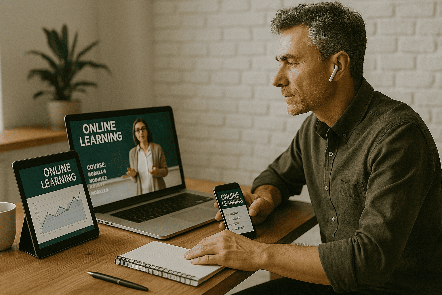 Plataforma virtual moderna